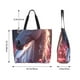thumbnail image 5 of Easygdp Flower White Horse Bolsas Tote para Mujer, Bolsos de Hombro para Viaje, Bolsos de Mano de Gran Capacidad para Compras y Trabajo, 5 of 8