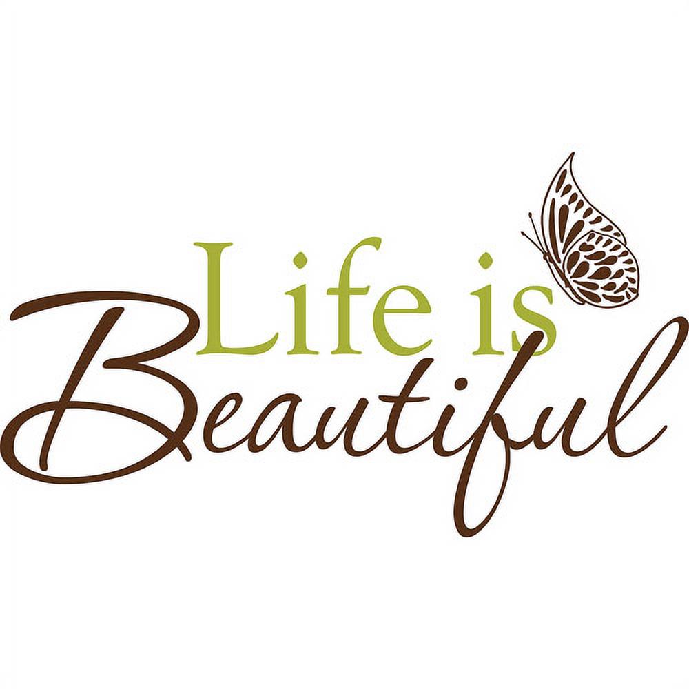 WallPops! Life Is Beautiful Removable Wall Decals