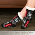 thumbnail image 3 of Cozylook 2-Pack Women's Fuzzy Slipper Socks Sherpa Lined, Non-Slip Grippers, 3 of 6