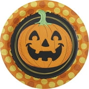 Wal-Mart 9" Pumpkin Plates, 8ct