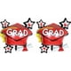 thumbnail image 1 of Graduation Balloons for 2021 Graduation Party Decor Supplies Red Congrats Grad Graduation Cap Balloons Mylar Graduation Balloons for College Seniors H, 1 of 3