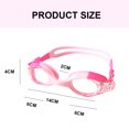 thumbnail image 2 of Gafas de piscina para niños con espejo de doble fila con protección total Protección UV antivaho, Pink, 2 of 5