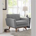 thumbnail image 5 of Hawthorne Collections Chaise d'Appoint Rembourrée en Gris Expectative, 5 of 5