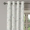 thumbnail image 2 of Ambesonne Indie Grommet Curtain, Minimalist Nature Pattern, 50" x 96", Vermilion Pale Grey, 2 of 6
