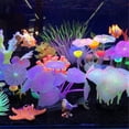 thumbnail image 4 of Decoraciones de acuario de anémona de mar artificial Accesorios de adorno de coral Decoración de peces de acuario Tanque Plantas decorativas 11 Ramas y hojas JFHHH pequeña, 4 of 4