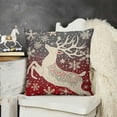 thumbnail image 2 of YINGXI Christmas Throw Pillow Covers Winter Holiday Decorative Cushion Covers for Couch Living Room 24x24in, 2 of 5