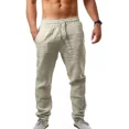 thumbnail image 1 of Shorts De Playa Informales De Algodón Y Lino Para Hombre, 1 of 3