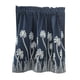 thumbnail image 4 of Cortinas bordadas con bolsillo para varilla para cocina, baño y cafetería. Azul_137x61cm, 4 of 9