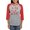 Heather/Red, variant on CafePress - Full As A Tick - Womens Baseball Tee