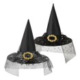 thumbnail image 3 of Zecgelong Kids Witch Hat Party Fancy Dress Up Accessory for Children Silver Size 3-10Y, 3 of 4