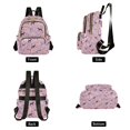 thumbnail image 4 of FORMRS Mini Backpack Purse for Women Quilted Travel Daypack Casual Shoulder Bag, Purple Floral Horses Pattern, 4 of 7