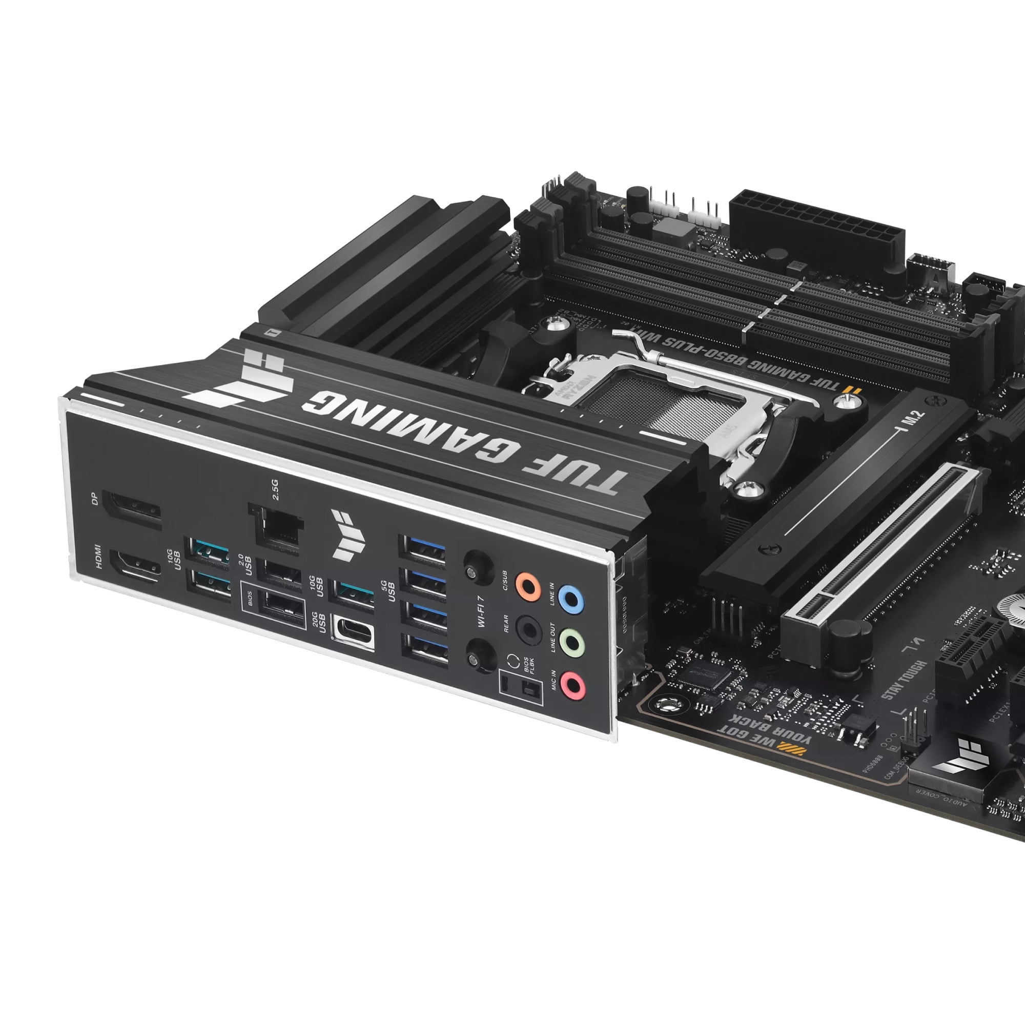 TUF B850-PLUS WIFI Gaming Desktop Motherboard - AMD B850 Chipset - Socket AM5 - ATX - Ryzen 7, Ryzen 8, Ryzen 9 Processor Supported - 192 GB DDR5 SDRAM Maximum RAM - DIMM, UDIMM - 4 x Memory Slots ...