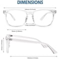 thumbnail image 5 of CGID Fake Non Prescription Glasses Clear Transparent Frame UV400 Protection,CN82, 5 of 5