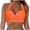 Orange, variant on Women Swimwear Tops Underwire Full Coverage Bikini Top Push Up Swim Crop Top Tie Back Bathing Suit Tops Bikini Top for Boats Full Coverage Bikini Top Full Coverage Bikini Bottoms for Women