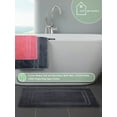 thumbnail image 4 of Bella Vista Cotton Bath Mat 2 Pc Set With Free 4 Washcloths-Washable, Soft and Absorbent, 22 x 34 Inches- Virgin Ring Spun Cotton. By Cotton Homes(Set Of 2 Piece Bath Mats, C.Grey), 4 of 8