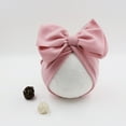 thumbnail image 4 of Baby Hats Girls Big Bow Turban Hat Newborn Photography Props Infant Baby Beanie, 4 of 14