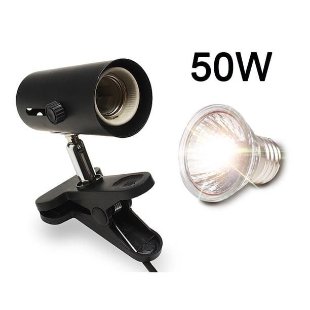 Kit de lámpara para reptiles con soporte de luz de cerámica con Clip, conjunto de lámpara de calefacción UV para tomar el sol de tortuga, iluminación de lagarto para tortugas Adepaton 2030200-2