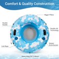 thumbnail image 3 of Blue and WhiteRiver Tubes for Floating Heavy Duty, Pool Float Adult, 53" Inflatable Float Tube for Beach Lake Rafting, River Floats with Mesh Bottom, 3 of 6