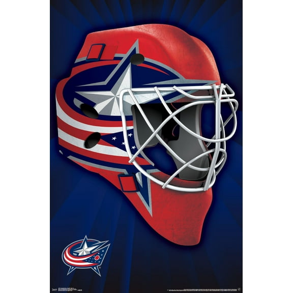 NHL Columbus Blue Jackets - Mask 16 Wall Poster, 22.375" x 34"