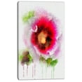 thumbnail image 2 of Poppy avec Éclaboussures Aquarelle Verte - Impression sur Toile Florale, 2 of 4