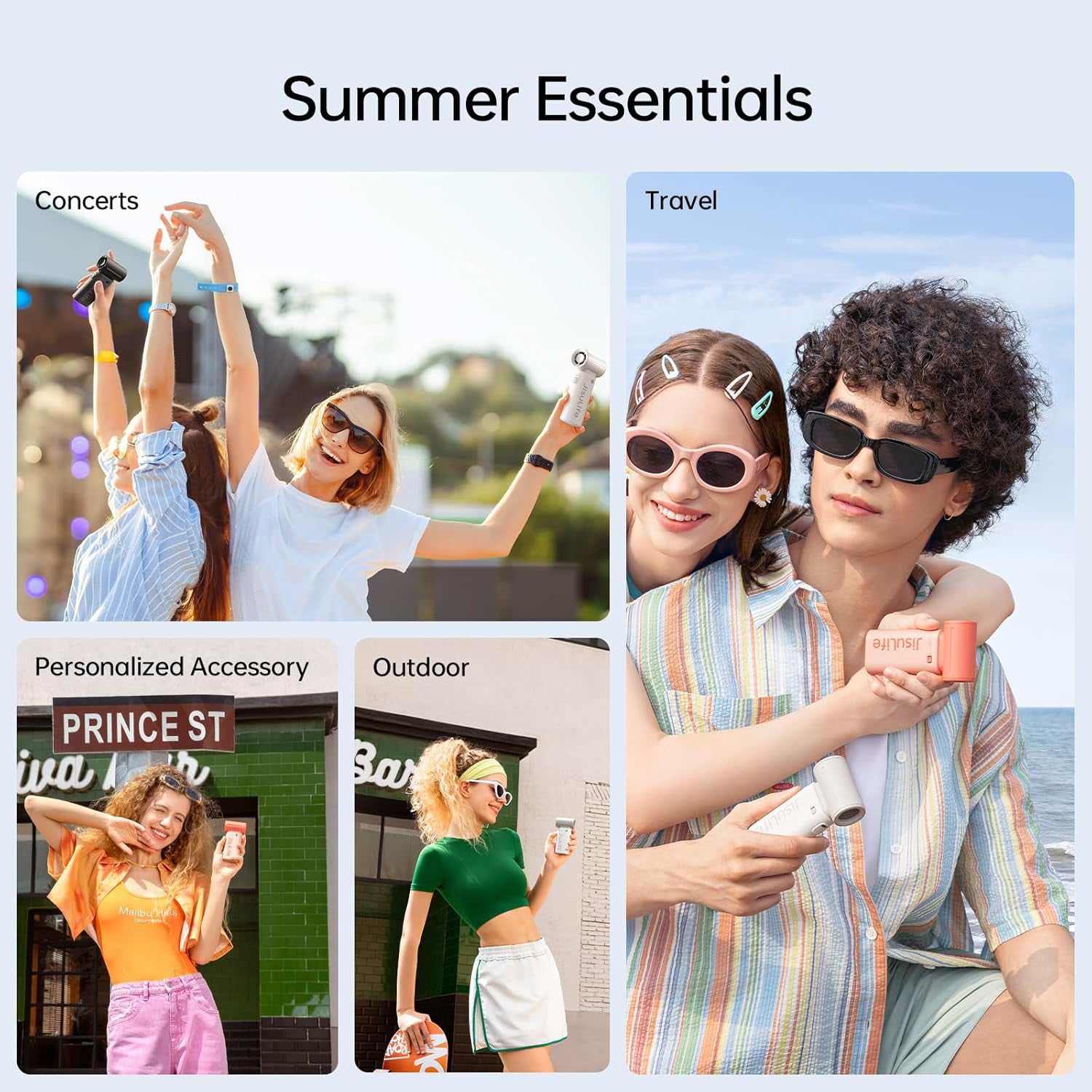 Ventilateur portatif Jisulife Life9 Gris