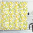 thumbnail image 1 of Jasmine Shower Curtain, Exotic Delicate White Jasmine Petals on Colorful Pastel Tones Background Print, Fabric Bathroom Set with Hooks, 69W X 84L Inches Extra Long, Multicolor, by Ambesonne, 1 of 3