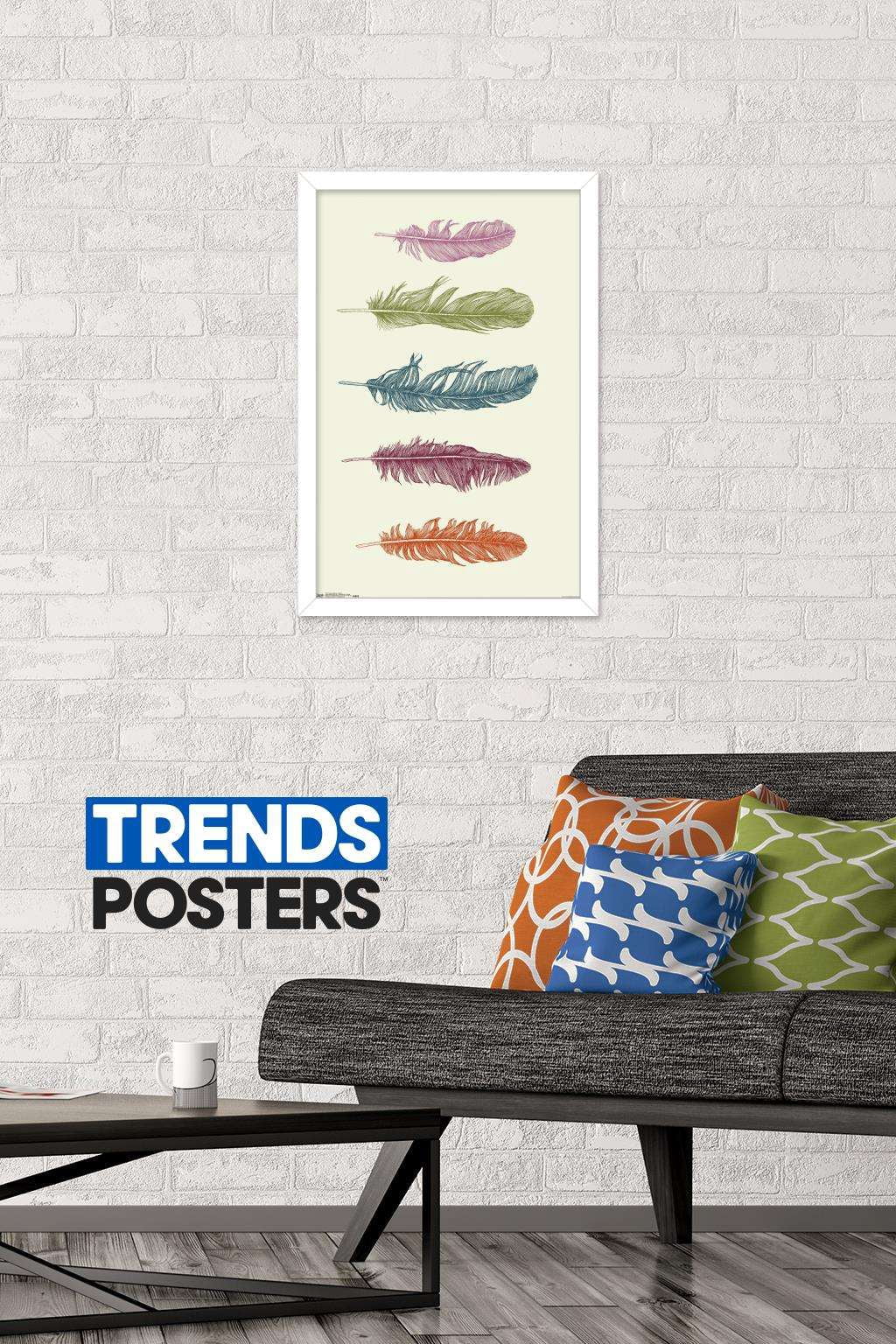 Rachel Caldwell - Feathers Wall Poster, 14.725" x 22.375", Framed