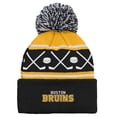 thumbnail image 2 of Infant Boston Bruins Face-Off Cuffed Knit Hat - Size Babies Up to 12 Months, 2 of 4