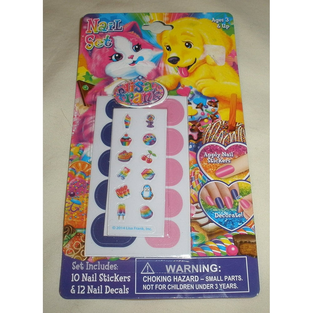 Lisa Frank Decorative Rainbow Matinee Nail Art Set, Set