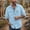 Light Blue, variant on Men's Casual Long Sleeve Shirt with Turn-Down Collar, Button Front, and Pockets