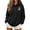 Black(Ribbon), variant on Breast Cancer Hoodies Women Pink Ribbon Print Hoodie with Pocket Long Sleeve Support Pullover Top for Daily Wear