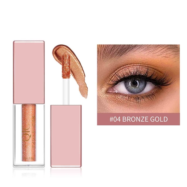 Xihbxyly Delineador de Ojos con Purpurina, Líquido Profesional con Pincel Fino, Resistente Al Agua y Duradero, con Colores Brillantes, Ideal para Maquillaje de Ojos, Ideal para Fiestas Nocturnas y Fá