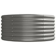 thumbnail image 4 of vidaXL Raised Garden Bed Galvanized Steel Outdoor Gray, 4 of 5