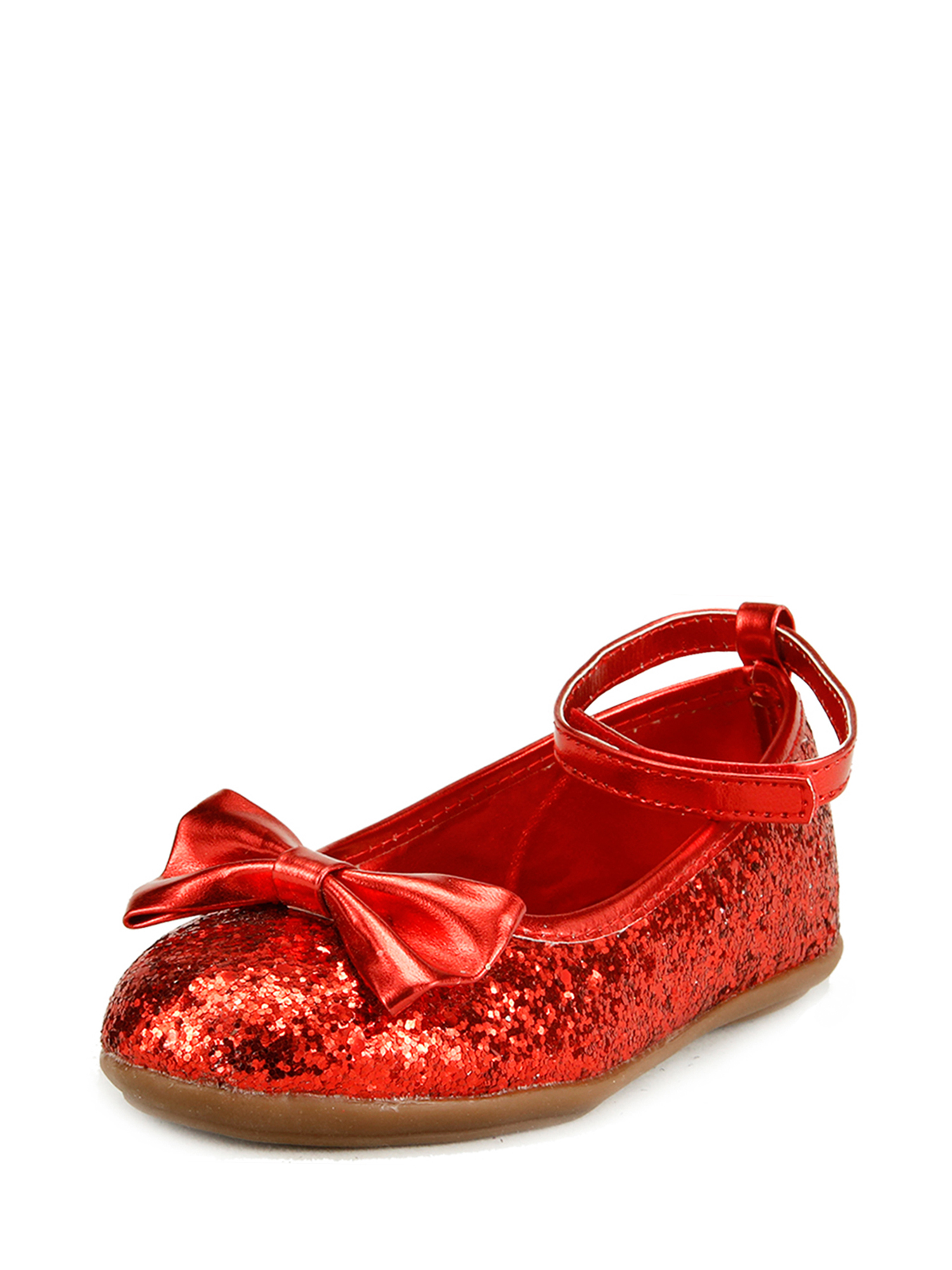 The Doll Maker Metallic Glitter Strap Flat Shoes - TD1511115E-1 - image 1 of 6