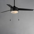 thumbnail image 2 of 89906FTBKWN Maxim Lighting Trio - 3 Blade Hugger Ceiling Fan-19 Inches Tall and 52 Inches Wide-Black/Walnut Finish, 2 of 5