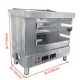 thumbnail image 2 of Commercial 2-Roll Electric Meet Rotisserie Machine Automatic Rotary Roaster Roast Chicken & Duck Oven 220V, 2 of 15