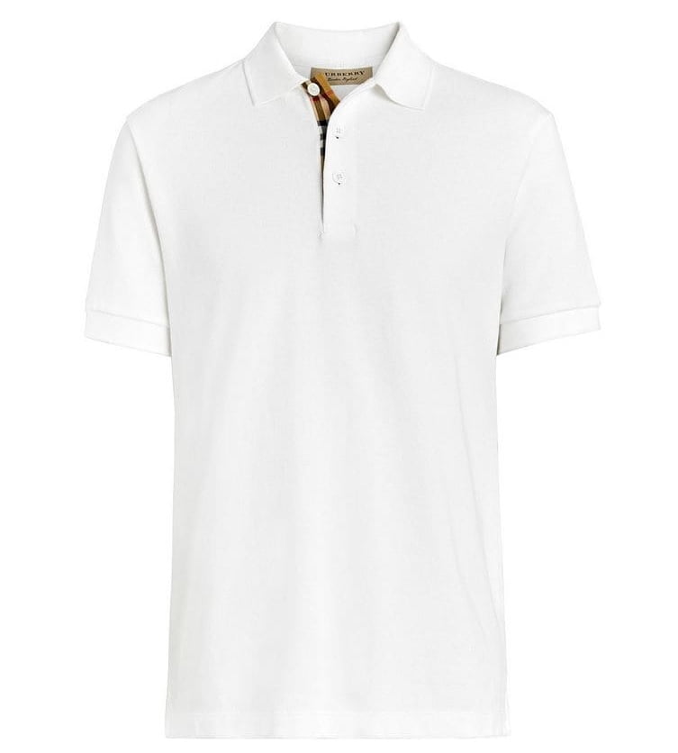 burberry check polo shirt