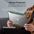 thumbnail image 4 of ESR Hybrid Case Compatible with iPad Pro 12.9 Inch (2022/2021), iPad Pro 12.9 Case with Pencil Holder, Detachable Magnetic Cover, Vertical Stand, Rebound 360 Series, Green, 4 of 8