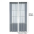 thumbnail image 2 of Unveil Home’s Potential With Solid Color Semi Sheer Curtains - Fashion-Forward Decor - Polyester, 2 of 6