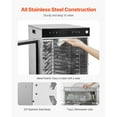 thumbnail image 4 of VEVOR  Rotary Food Dehydrator Stainless Steel Jerky Dehydrator with 12 Trays, Digital Control Food Dehydrator w/Timer & Temp Control, Commercial Dehydrator w/Heat-Proof Handle, 4 of 9