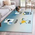 thumbnail image 2 of Kitchen Mats for Floor 3x5 Ft, Blue Ombre Laundry Non Slip Area Rugs for Kitchen Bedroom Entryway, Wash Dry Fold Repeat Washable Carpet Runner Rug Floor Mats for Bedroom Home Decor, 2 of 9