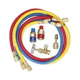 thumbnail image 3 of Refrigerant Manifold Gauge For R12 R22 R404A R134A Set Air Conditioning Refrigerant Diagnostic Gauge Set Manifold, 3 of 6