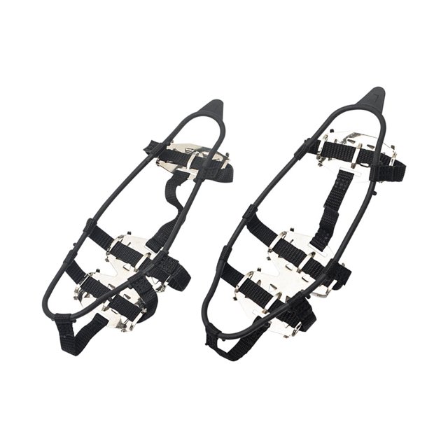 2 piezas de crampones de para nieve, 24 , empuñaduras de nieve para botas, sistema de tracción, tacos de duraderos antideslizantes L shamjiam Puños para crampones de hielo