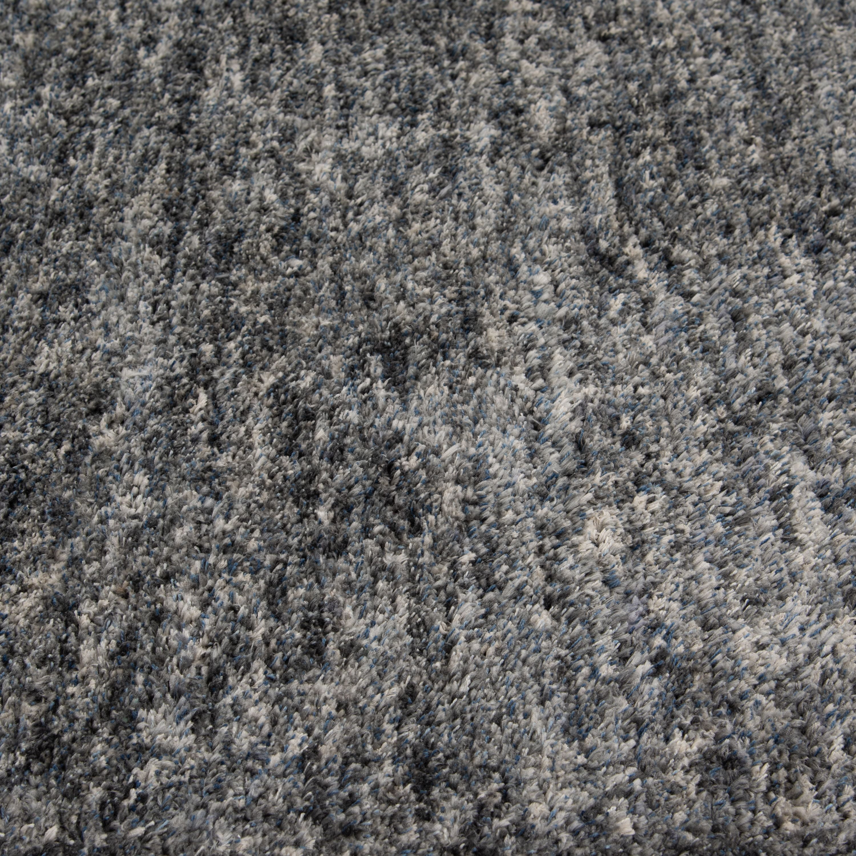 Better Homes & Gardens Heathered Shag Indoor Area Rug, Gray, 5'x7'