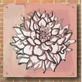 thumbnail image 3 of Epic Art 'Pink and Gray Floral 1' by Stellar Design Studio, Acrylic Glass Wall Art, 36"x36", 3 of 7
