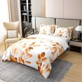 thumbnail image 3 of Erosebridal Tree Leaves 100% Cotton Comforter Cover Full,Tree Branches Bedding Full Size,Botanical Decor,Reversible,Lightweight,3pcs(No Comforter), 3 of 6