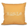 thumbnail image 1 of E by Design A Way With Words Happy Smile Decorative Pillow, 1 of 2