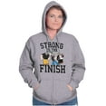 thumbnail image 3 of Popeye And Crew Strong To The Finish Zip Up Hoodie Men's Women's Brisco Brands X, 3 of 6