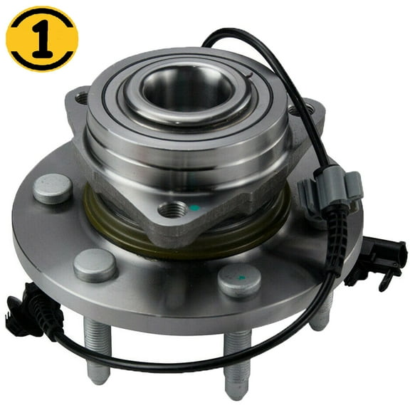 (4WD) Front Wheel Bearing Hub Assembly Fit Cadillac Escalade, Chevrolet Avalanche Silverado 1500 Suburban 1500 Tahoe, GMC Sierra 1500 Yukon Yukon XL Hub Bearing w/ABS 4x4-6 Lug, 515096