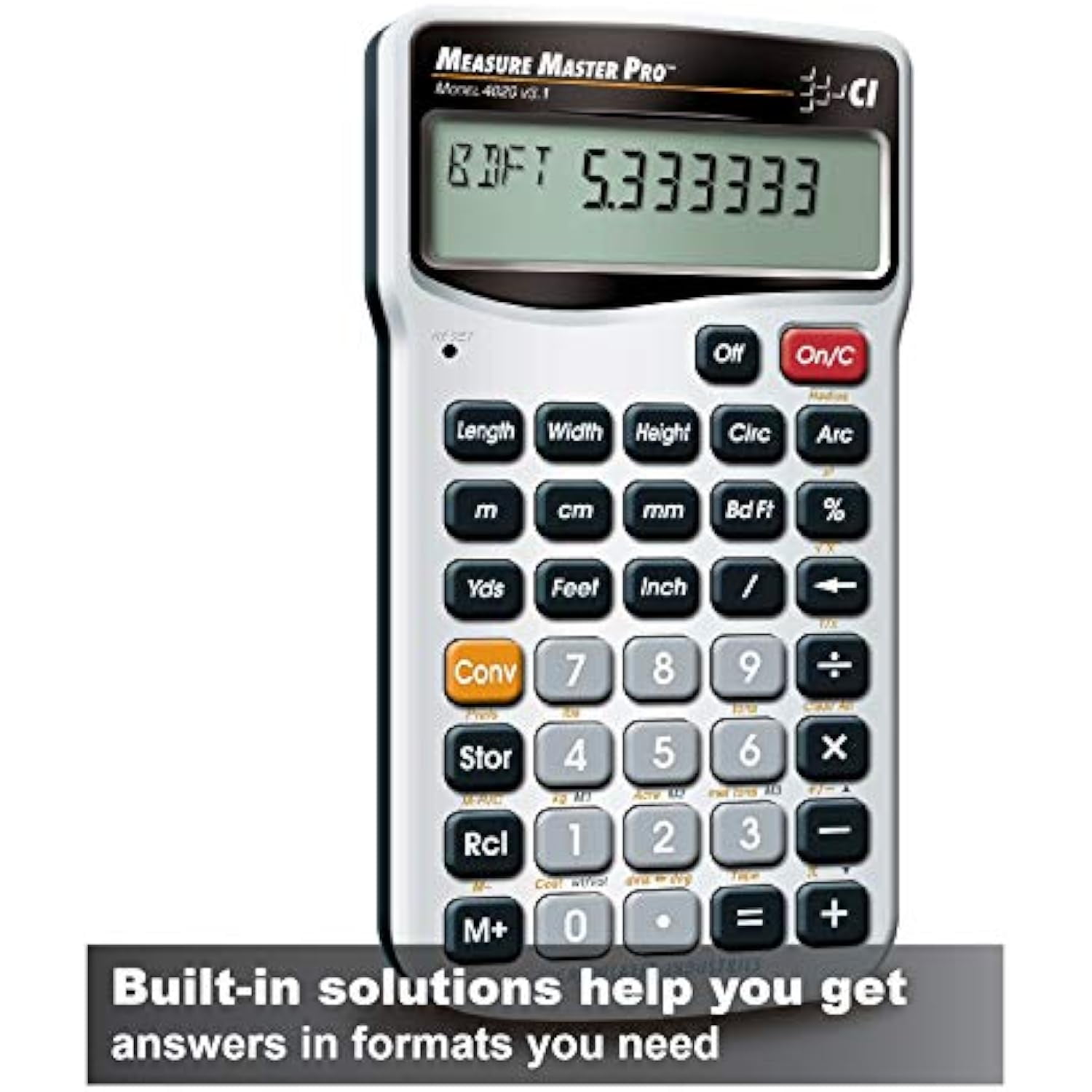 Calculated Industries-4020 Measure Master Pro Feet-Inch-Fraction and Metric Calculator